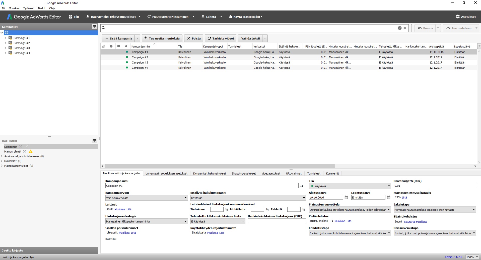 AdWords Editor – kultaakin kalliimpi