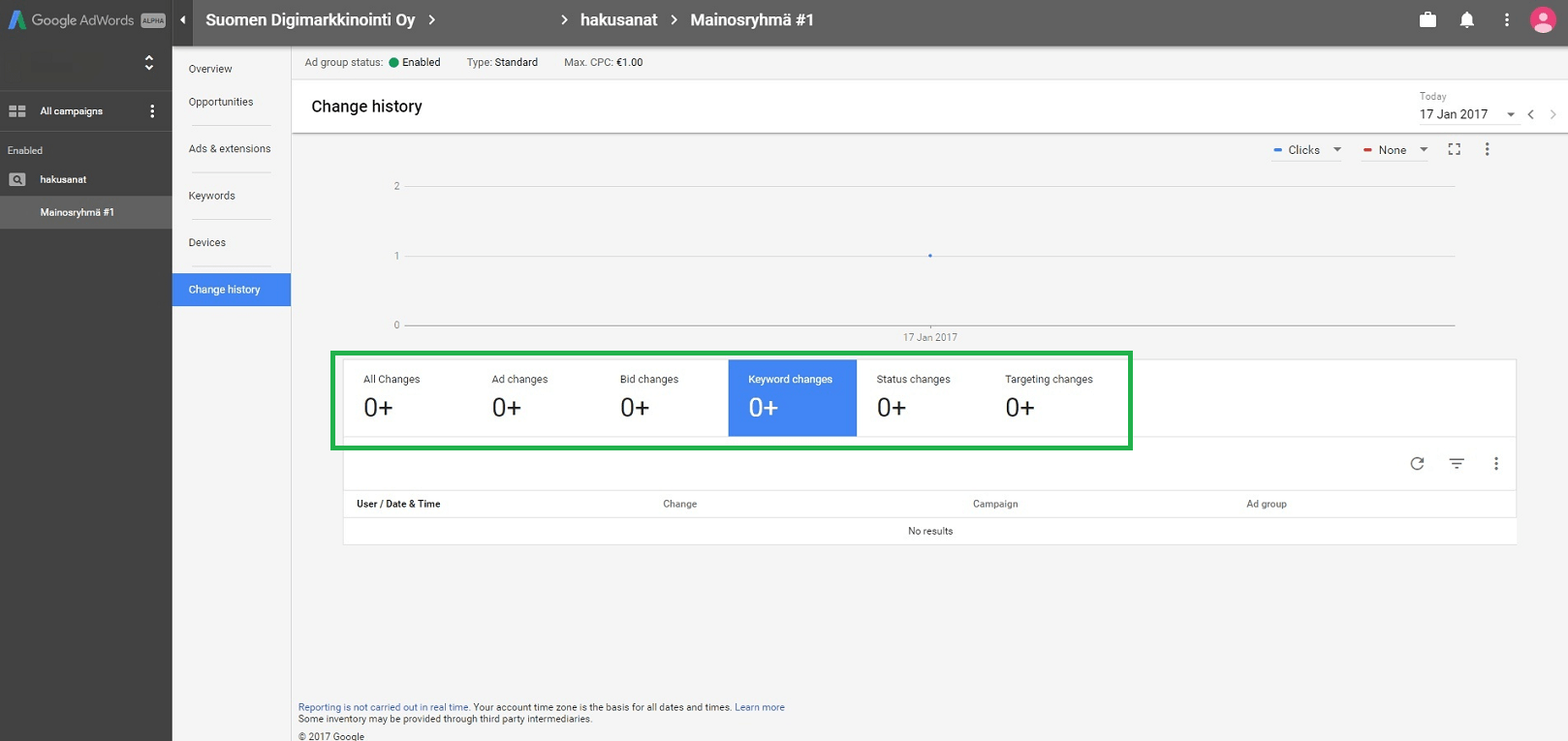 Adwords_uusi_näkymä_muutoshistoria