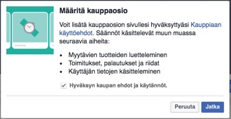 Kauppaosion määrittaminen